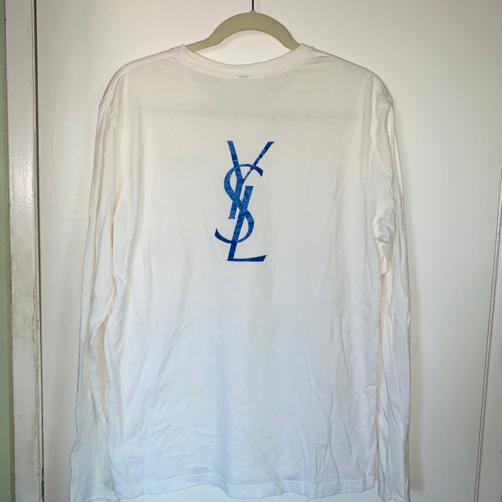 Vintage YSL Yves Saint Laurent Long Sleeve T shirt - Picture 1 of 4
